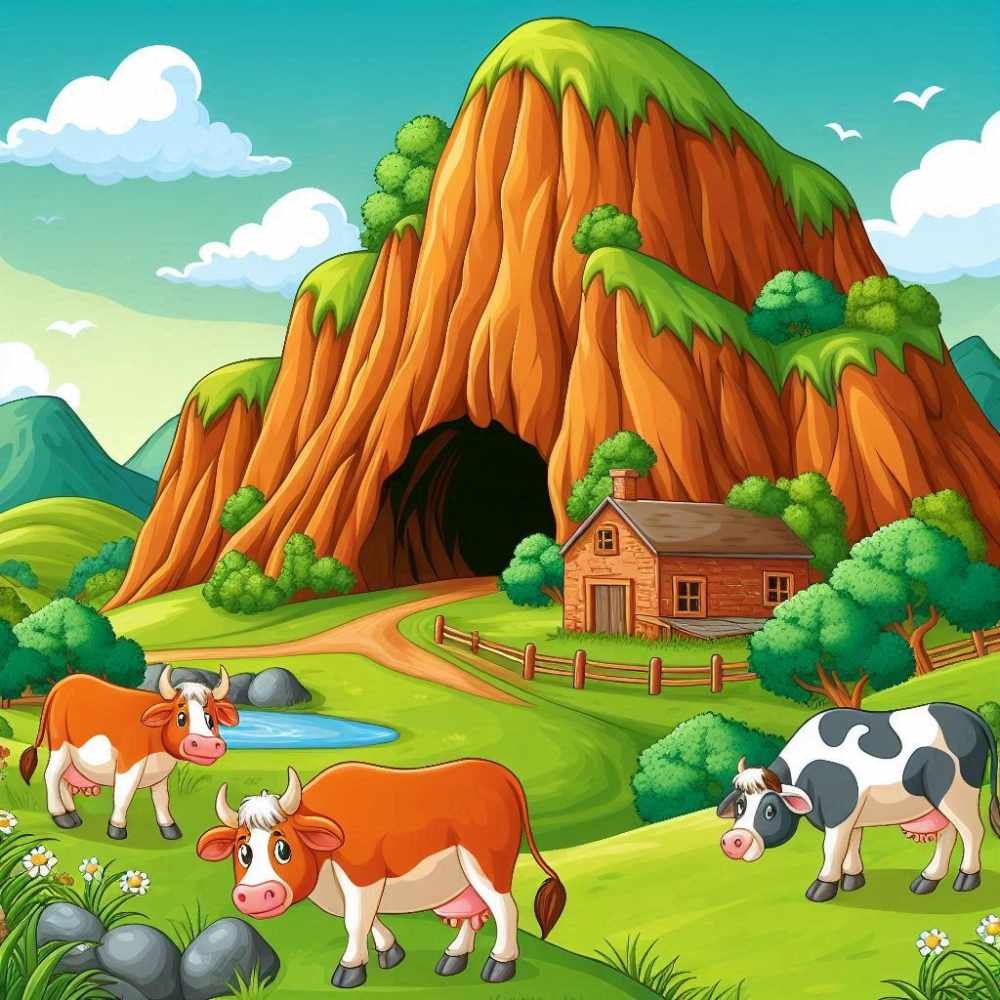 hindi-story-cow-and-monster