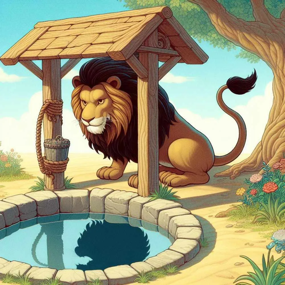 lion-shadow-in-the-well