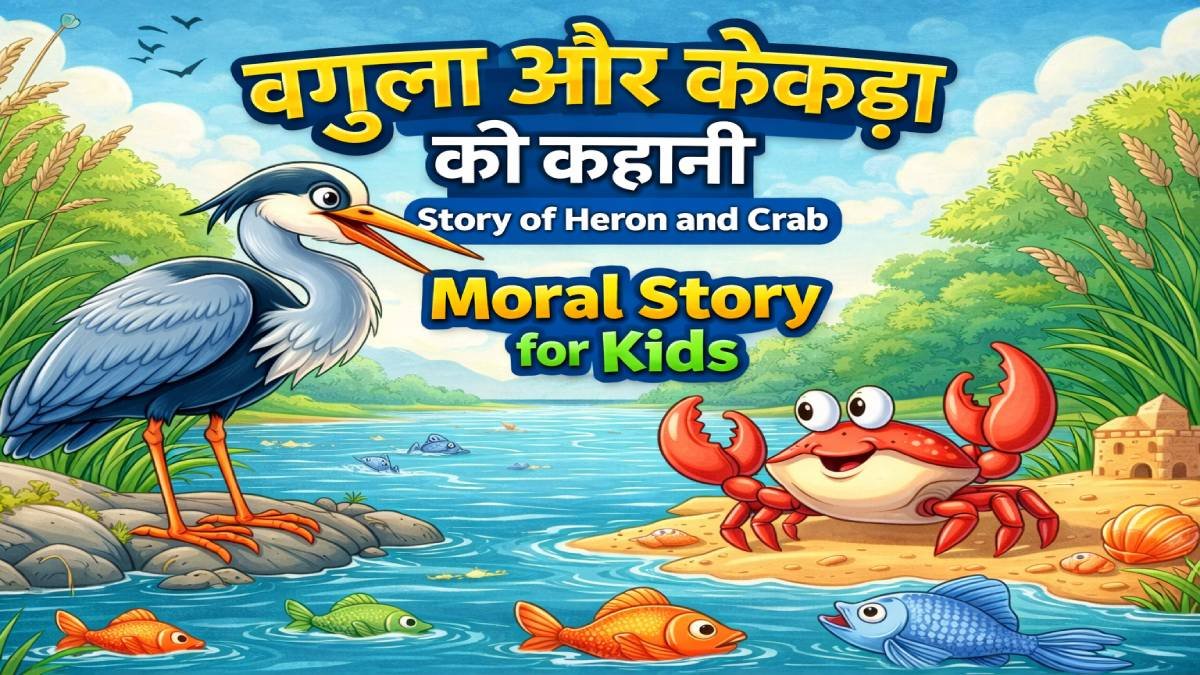 You are currently viewing बगुला और केकड़ा की कहानी | Moral Story for Kids