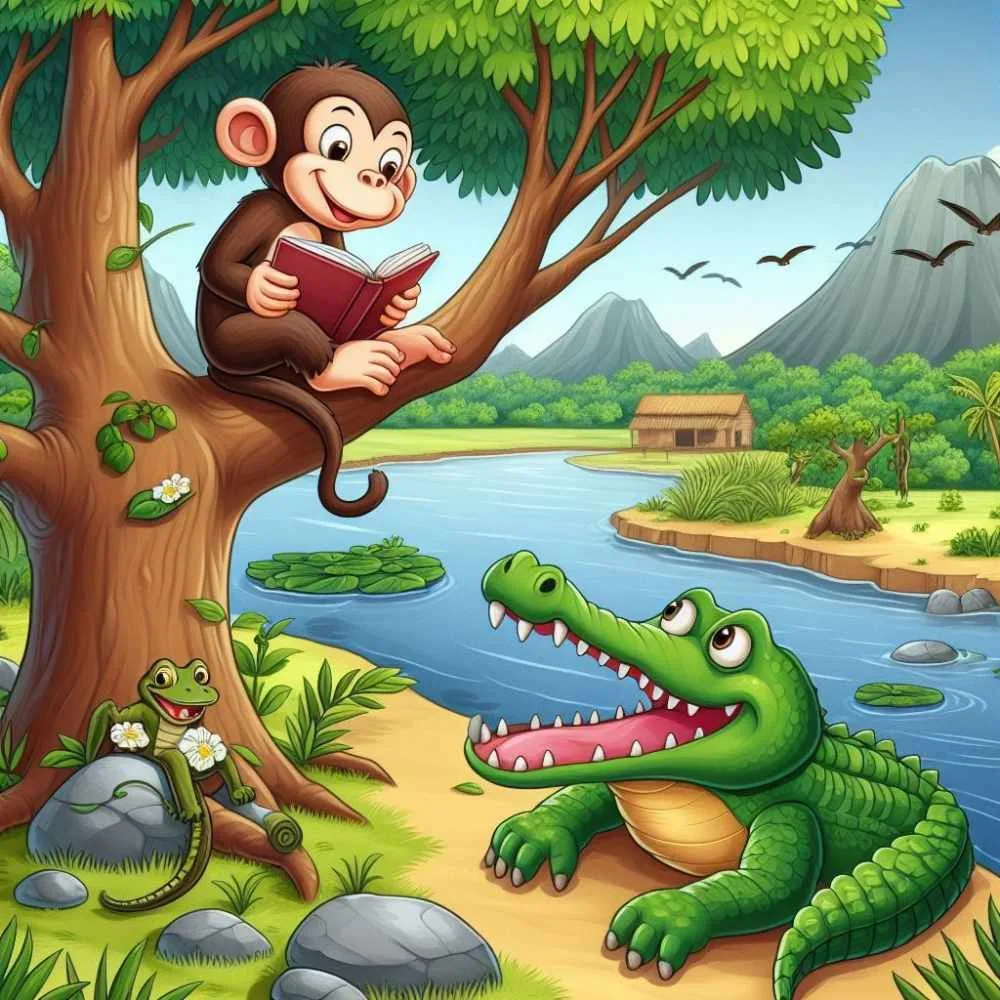 story-of-monkey-and-crocodile