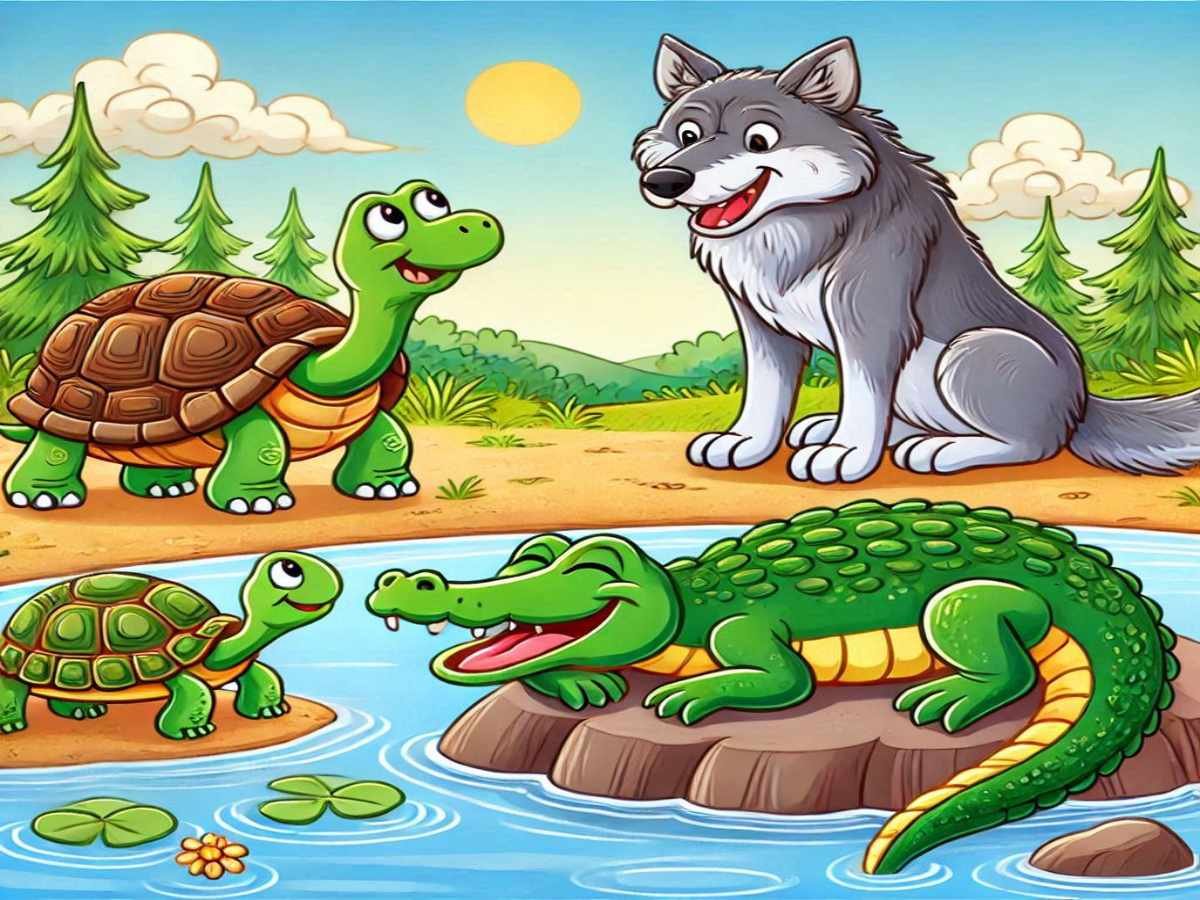 You are currently viewing छोटी हिन्दी कहानी – कछुआ और भूखा मगरमच्छ