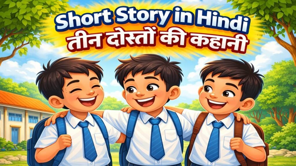 Short Story in Hindi (2026) – तीन दोस्तों की प्रेरणादायक कहानी