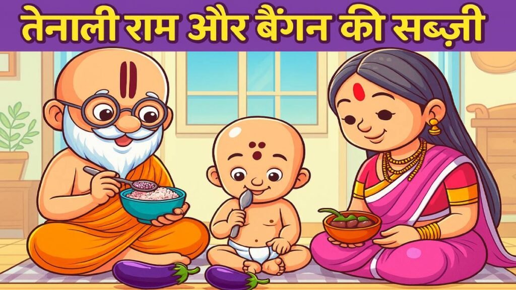 तेनाली राम की कहानी : बैंगन की सब्जी | Tenali Rama Stories in Hindi
