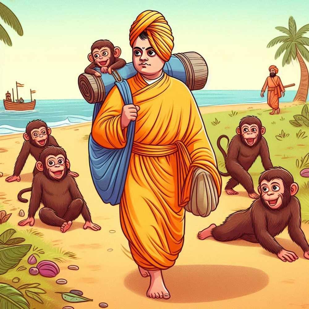 svami-vivekanand-aur-bandar