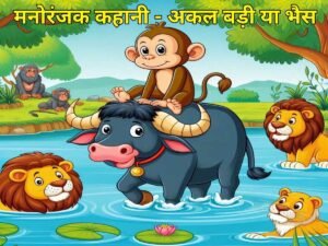 Read more about the article बच्चों की कहानी – अकल बड़ी या भैस