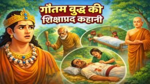 Read more about the article गौतम बुद्ध की शिक्षाप्रद कहानी : नगर भ्रमण पर देखे चार दृश्य (बुढ़ापा, बीमारी, मृत्यु, सन्यासी)