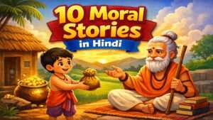 Read more about the article 10 Best Stories with Moral in Hindi (2026) | बच्चों के लिए हिन्दी नैतिक कहानियाँ