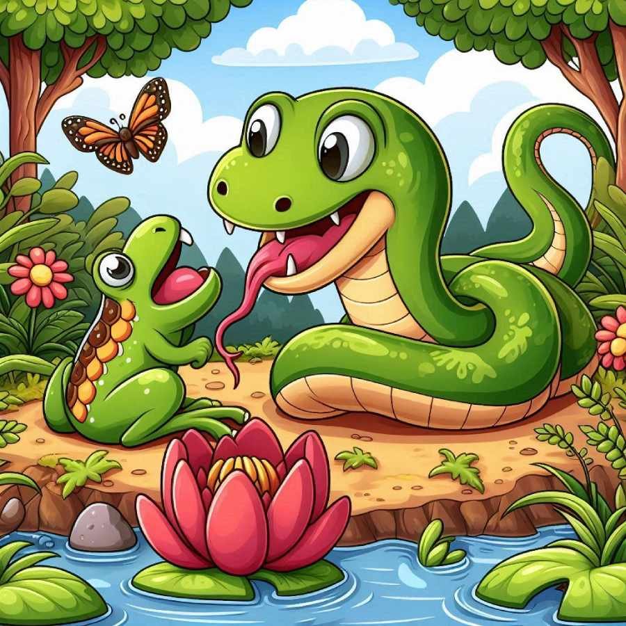 the-selfish-frog-and-the-snake