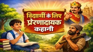 Read more about the article विद्यार्थी के लिए प्रेरणादायक कहानी | एक लकड़हारे ने राजा को सिखाया बड़ा सबक