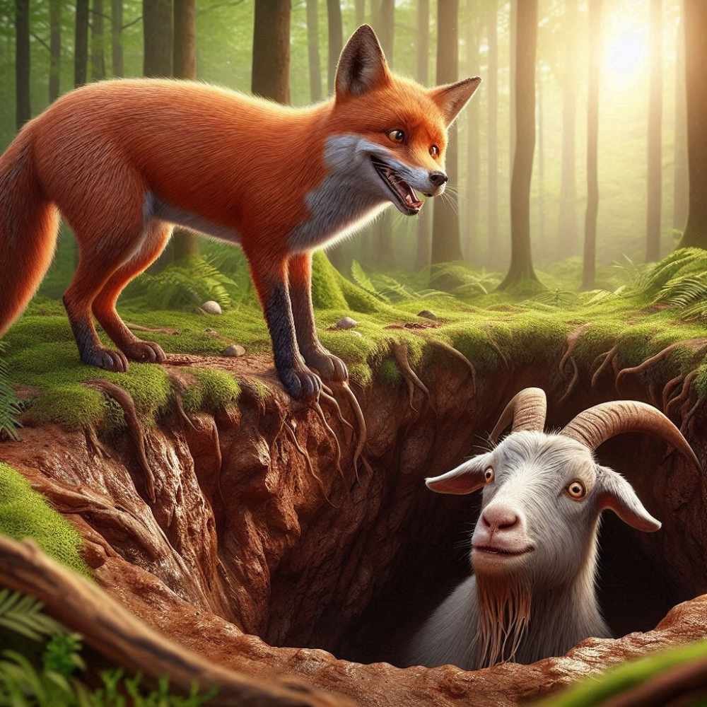 the-clever-fox-and-the-foolish-goat