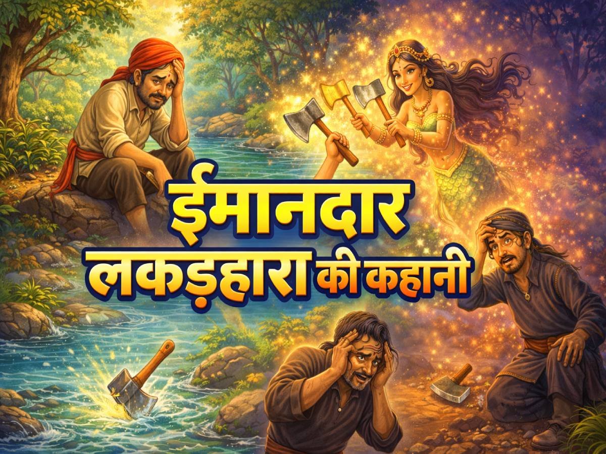 You are currently viewing सच्चाई की जीत : ईमानदार लकड़हारा और जलपरी