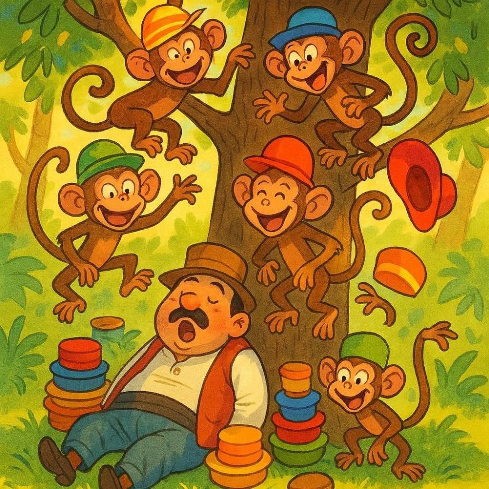 the-monkey-and-the-hat-seller