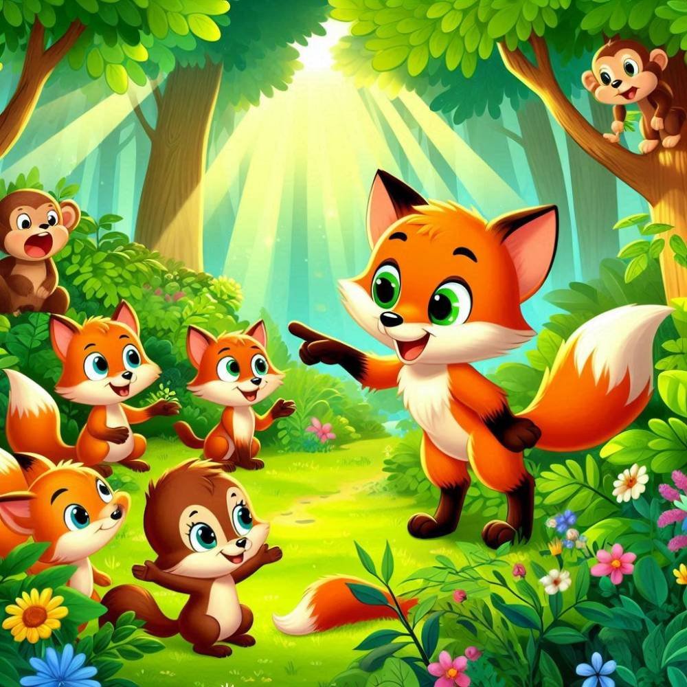 short-tale-in-english-the-fox-and-the-monkey