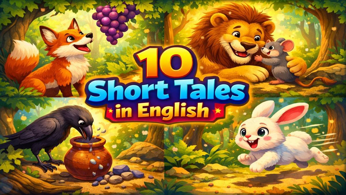 You are currently viewing 10 Short Tale in English for Kids with Moral Lessons