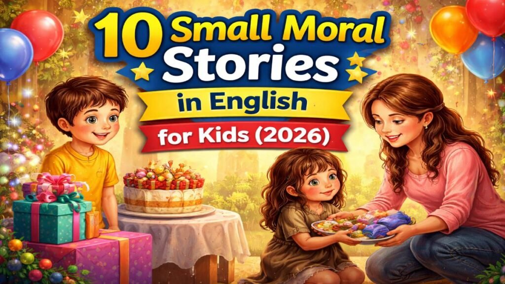 10 Small Moral Stories in English for Kids (2026) | Easy Moral Tales