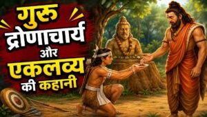 Read more about the article गुरु द्रोणाचार्य के मना करने के बाद भी एकलव्य ने धनुष विद्या कैसे सीखी