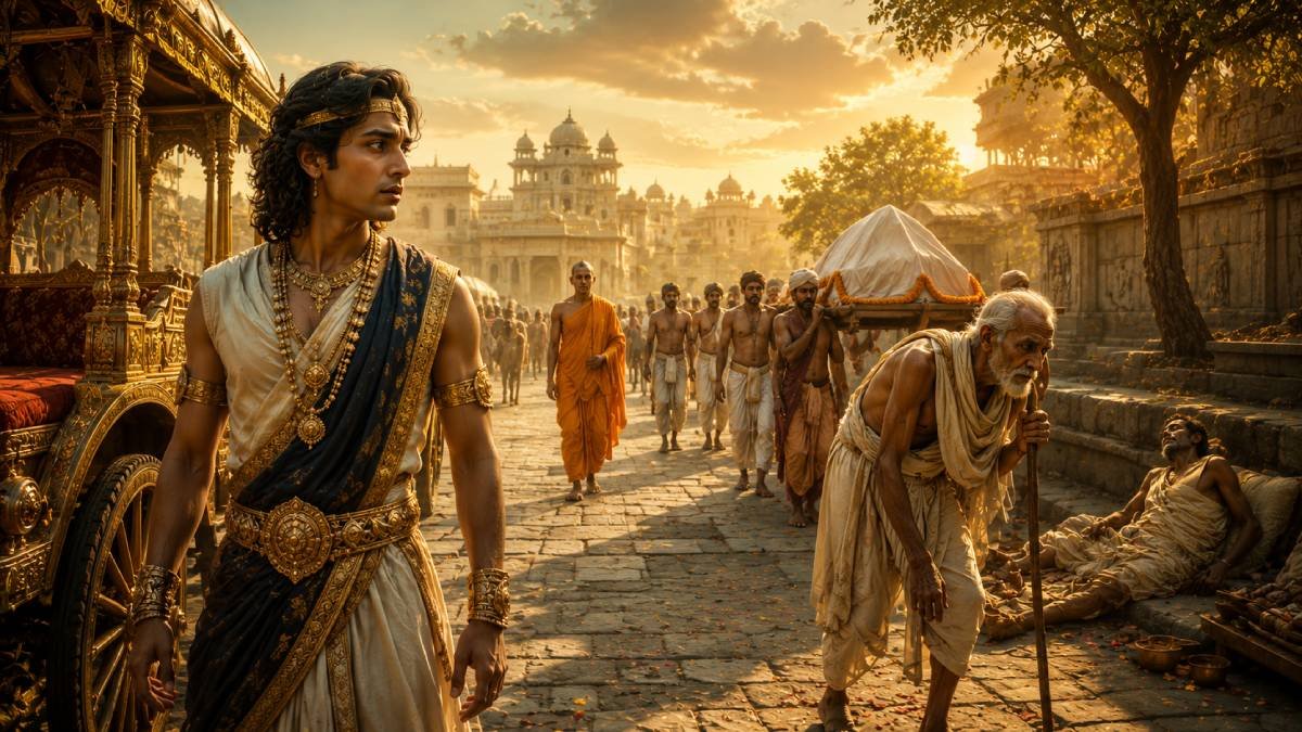 You are currently viewing चार दृश्य जिन्होंने राजकुमार सिद्धार्थ को गौतम बुद्ध बना दिया