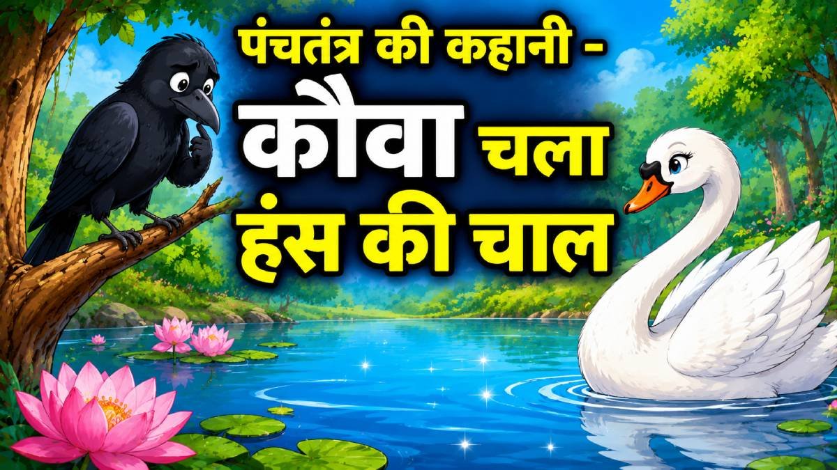 You are currently viewing कौवा चला हंस की चाल – दूसरों की नकल का अंजाम | पंचतंत्र की प्रसिद्ध कहानी