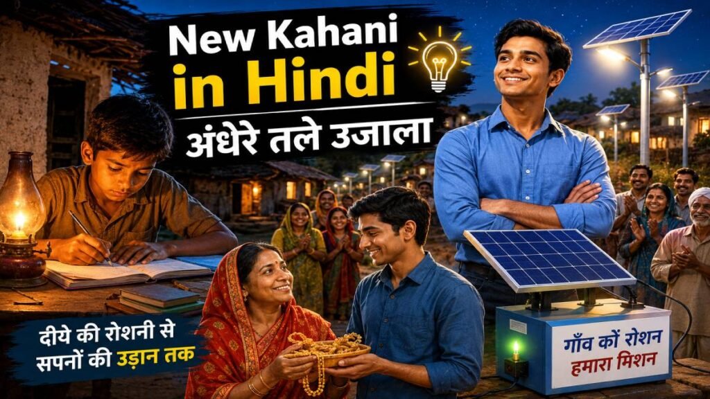 दीये की रोशनी में पढ़ने वाला पूरे गाँव को कैसे रोशन किया | New Kahani in Hindi