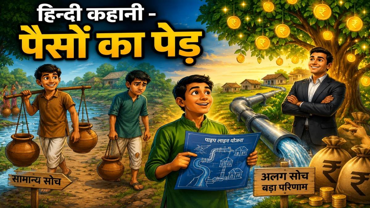 You are currently viewing पैसों का पेड़ हिन्दी कहानी – एक सोच ने कैसे बदली जिंदगी